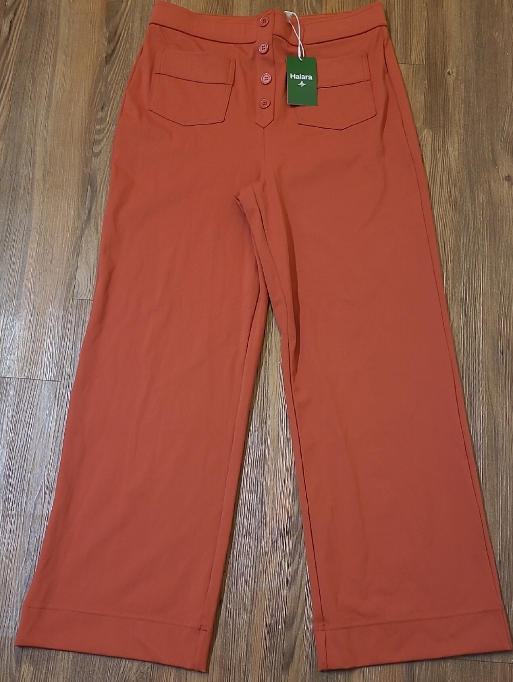 HALARA Wide Leg Jeans in‎ Burnt Orange